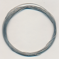 Juwelierdraht nylonummantelt silberfarbig, Größe 0,38 mm,...