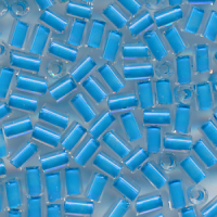 Stiftperlen kristall Farbeinzug blau, Größe 1, 20 Gramm
