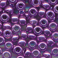 Rocailles Beads lila metallic