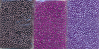 Rocailles böhmisch 3 Farben violett lila, Größe 10/0,...