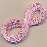 Baumwollband rosa gewachst, 10 m, Größe 1 mm