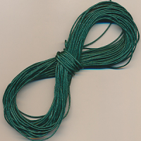 Baumwollband kiefern grün gewachst, 10 m, Größe 1 mm