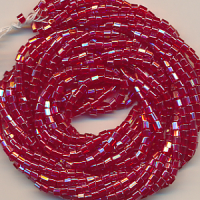 Cut-Hexa rot lüster, Inhalt 17,5 g, Größe 2,5 mm, antik...