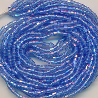Cut-Hexa blau rainbow, Inhalt 13,5 g, Größe 1,6 mm, antik...